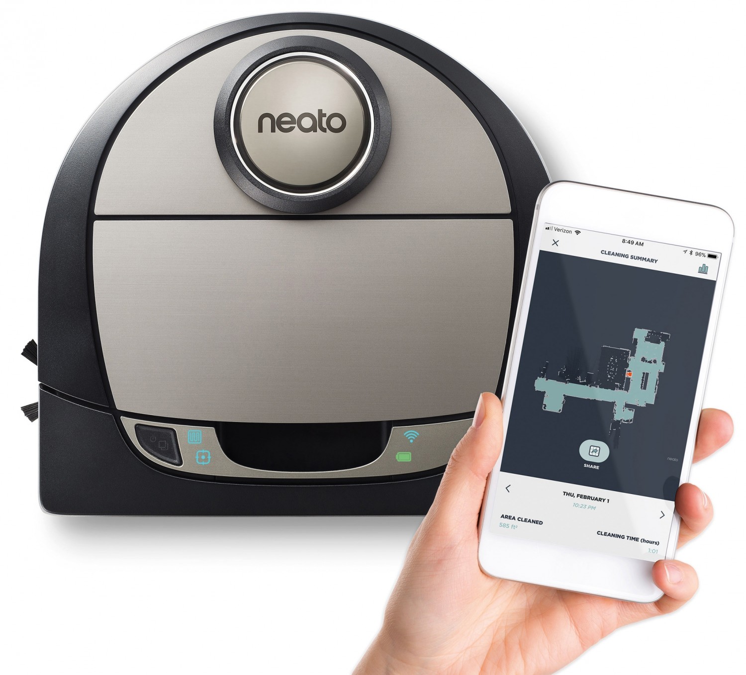 Kleine Helferlein: Neato Robotics Botvac D7 Connected, Bild 14 Staubsauger Roboter Neato Robotics Botvac D7 Connected im Test, Bild 14