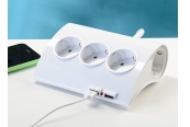 Sonstiges Haustechnik Revolt 5-fach-Tisch-Steckdosenleiste mit 2 USB-Ports im Test, Bild 1