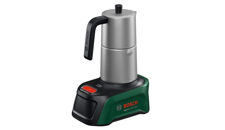 Espressomaschine Bosch EasyMoka 18V-2 Inox – Edelstahl-Mokka-Kanne im Test, Bild 1
