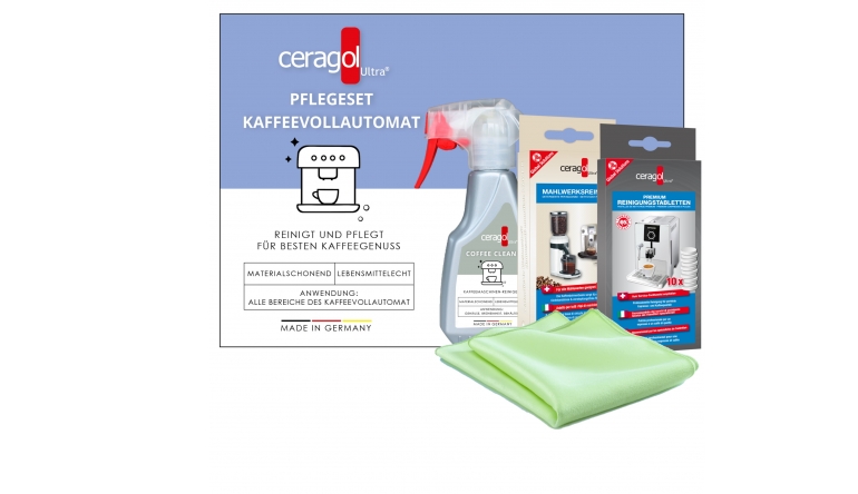 Pflegeset für Vollautomaten: Ceragol Ultra Pflegeset Kaffeevollautomat, Bild 1 Zubehör Haustechnik Ceragol Ultra Pflegeset Kaffeevollautomat im Test, Bild 1