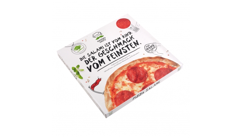 Gustavo Gusto Pizza Salame, Bild 1 Tiefkühl-Pizza Gustavo Gusto Pizza Salame im Test, Bild 1