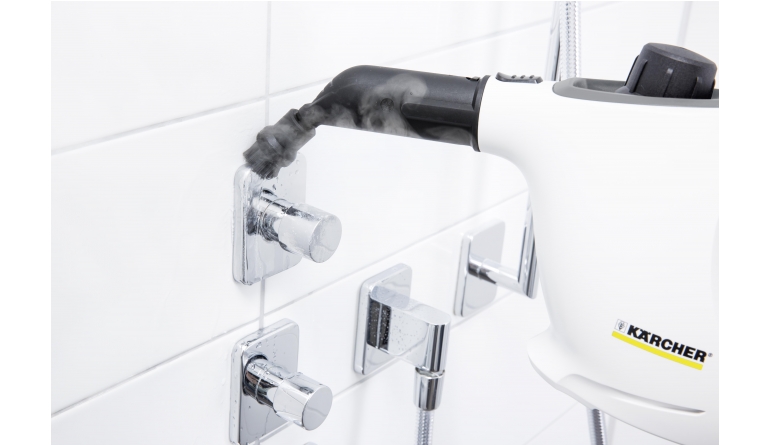 Ein Hansdampf für jeden Haushalt: Der Kärcher-Dampfreiniger kommt in jede Ritze: Kärcher SC 1 Premium Floor Kit, Bild 1 Dampfreiniger Kärcher SC 1 Premium Floor Kit im Test, Bild 1