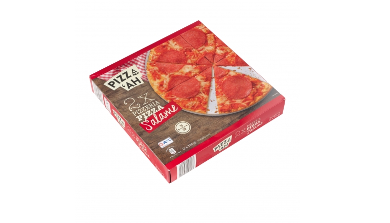 Tiefkühl-Pizza Pizza ’Ah Salame (Aldi) im Test, Bild 1