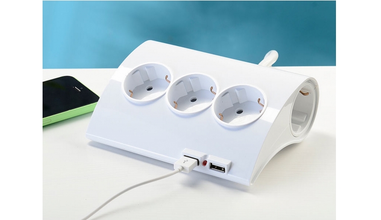 Sonstiges Haustechnik Revolt 5-fach-Tisch-Steckdosenleiste mit 2 USB-Ports im Test, Bild 1