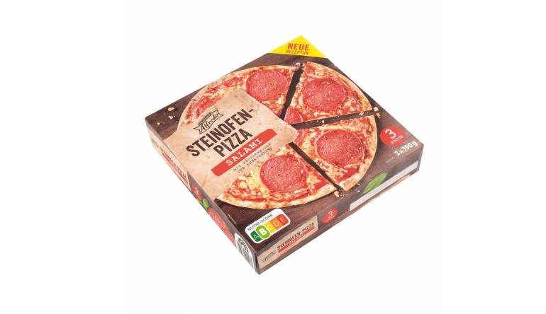 Trattoria Alfredo Steinofen-Pizza Salami (Lidl), Bild 1 Tiefkühl-Pizza Trattoria Alfredo Steinofen-Pizza Salami (Lidl) im Test, Bild 1
